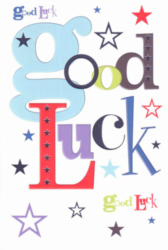 There's a vivid tapestry of energy woven into this Chinatown-inspired good luck card, where modern design meets cultural tradition in a warm expression of goodwill. Each letter comes alive-a bold, powder-blue initial, slender midnight black, energising scarlet, and reassuring green-interwoven with stars that glimmer like festival confetti across the white expanse. The layout feels airy yet celebratory, echoing the festive atmosphere during New Year's parades along Lisle Street. The card's flat, velvety finish begs to be touched, its tactile delight rivalled only by the petals of fresh peonies available from local Chinatown florists. Its cheerful composition radiates encouragement, much like a proud friend cheering from the crowd. For any new adventure-be it a university offer, new business launch, or move to the city-the card becomes not just a message, but a tangible keepsake: a little talisman rich with communal hope and the laughter that fills every corner of Chinatown.